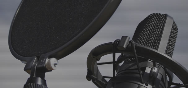 Photograph of studio microphone